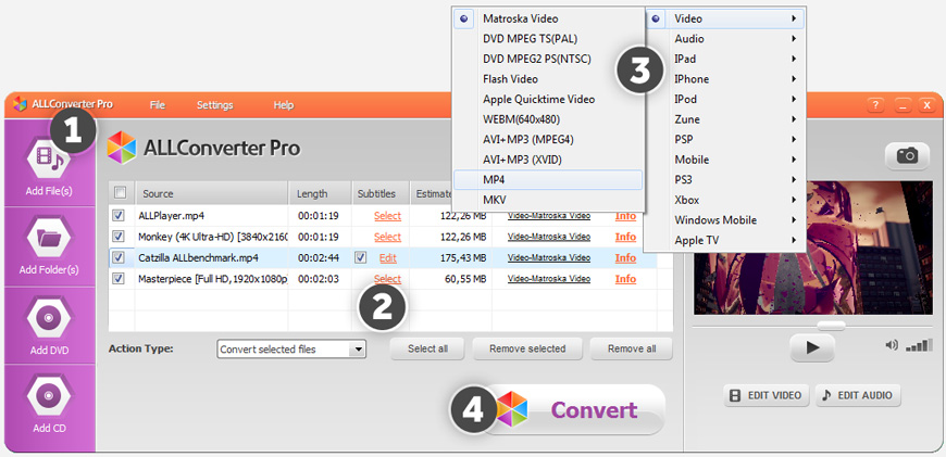 ALLConverter PRO - convert video